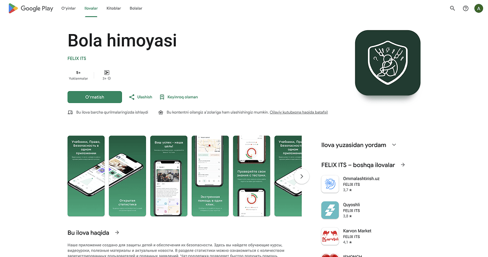 Bola Himoyasi (Mobile App)